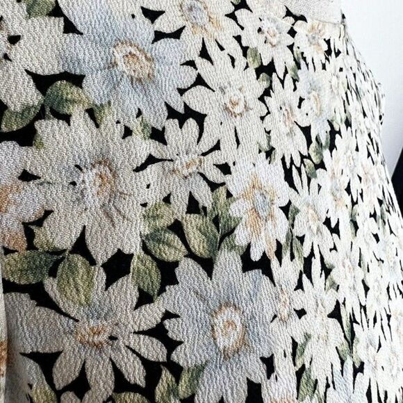 American Eagle Daisy Floral Baby Doll Swing Dress Open Back Viscose Large NWT - Picture 5 of 12